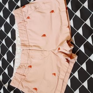 J.crew  peach shorts with sailboats , size 10